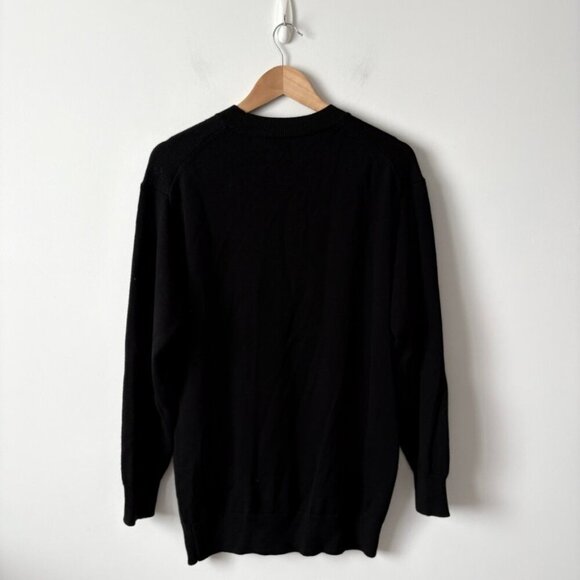 Aritzia Wilfred Merino Wool Endless Crew Neck Sweater Black Size Small - Picture 8 of 10